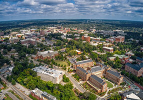 Arial View of University in Georgia